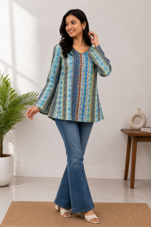 Blue Bell Short Kurti