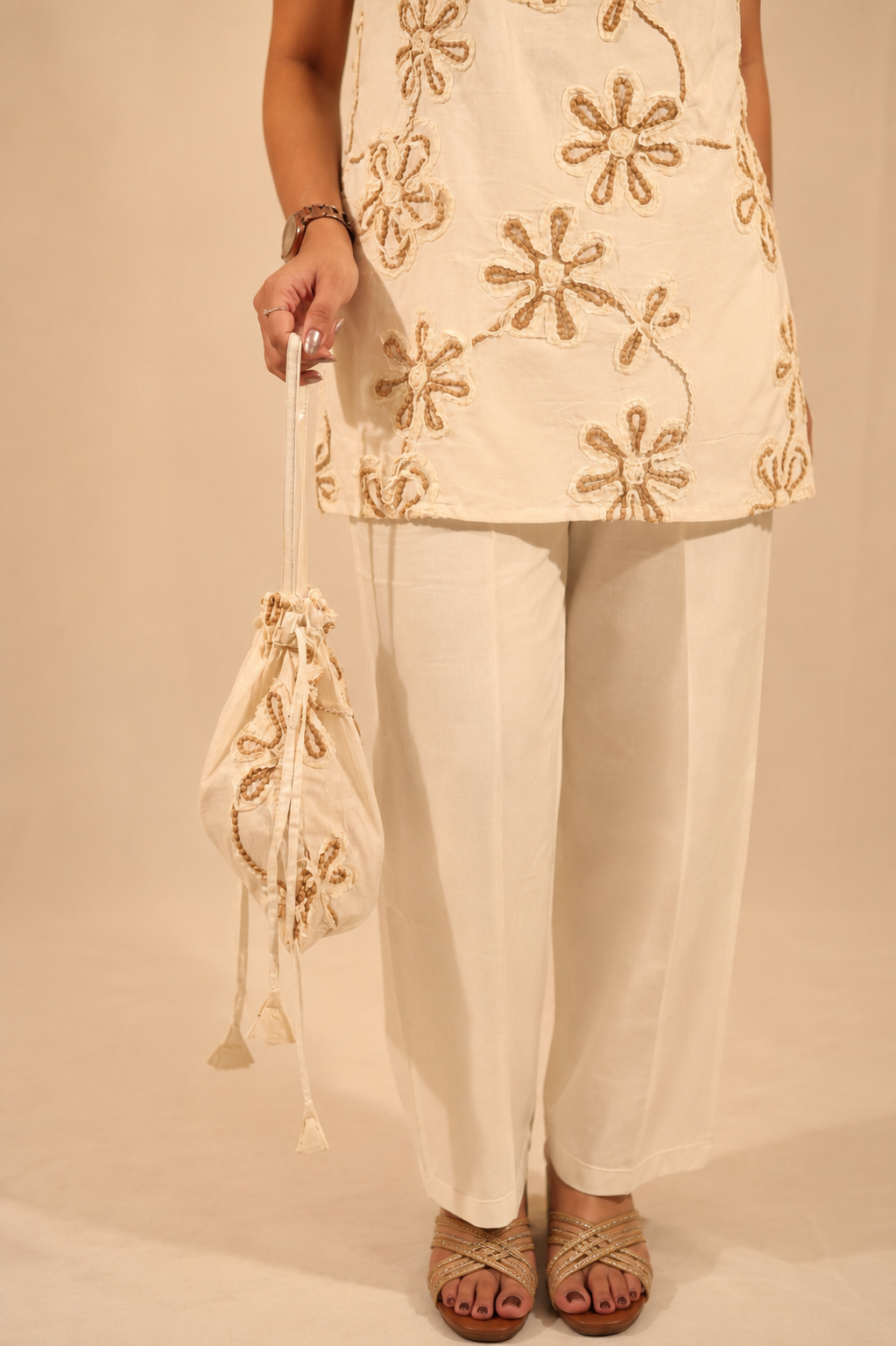 Golden Flora Co-Ord Set