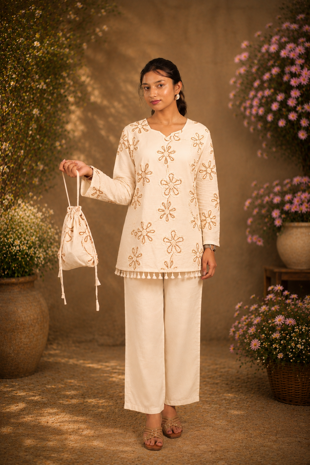 Golden Flora Co-ord  set