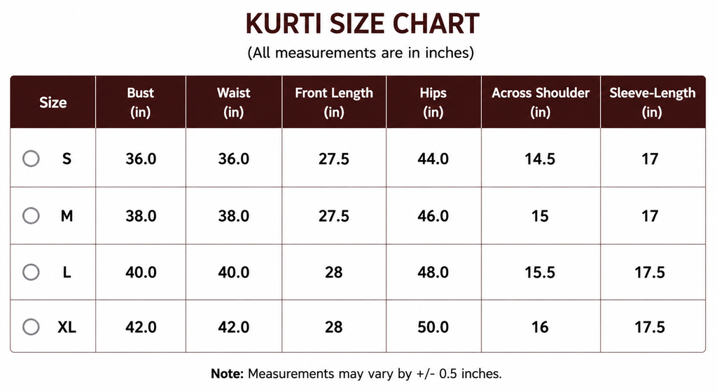 Blue Bell Short Kurti